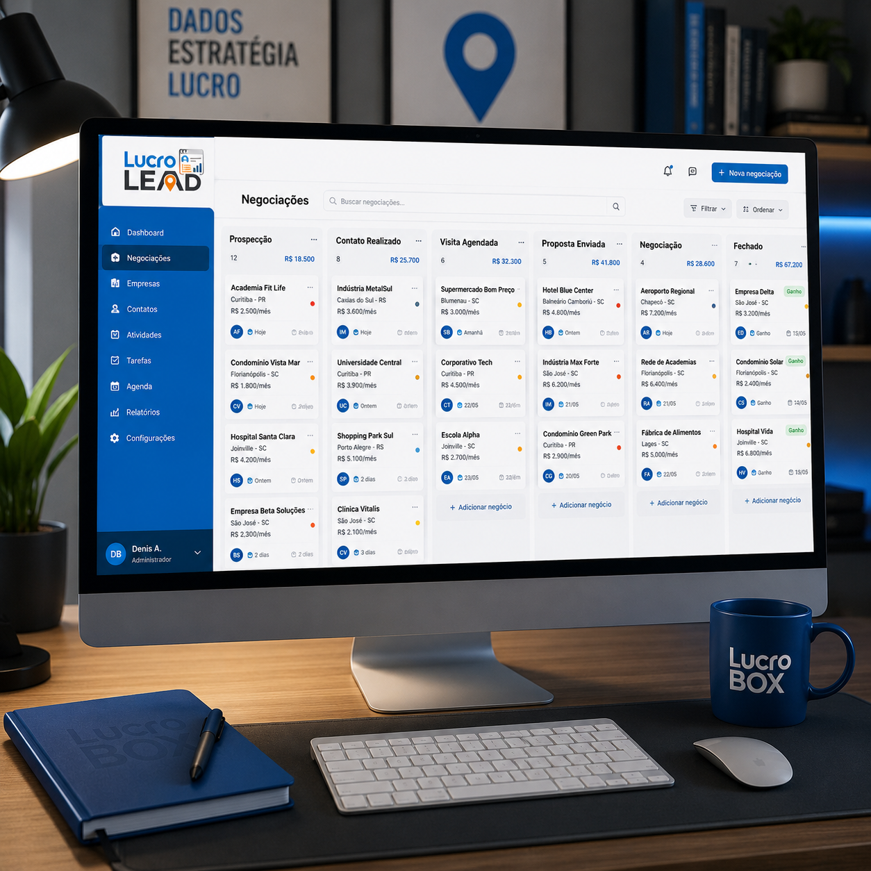 LucroLead Interface
